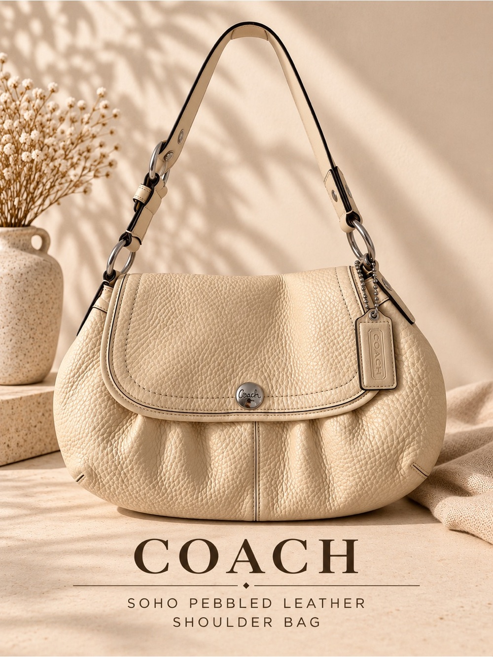 Coach Vintage Y2K Soho Pebbled Leather Shoulder Bag